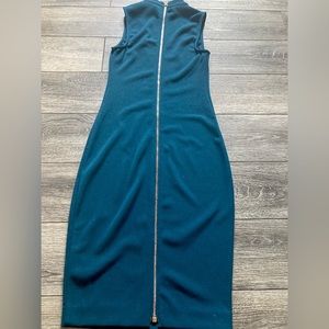 Turquoise xs  Marciano zip back dress no tags never worn